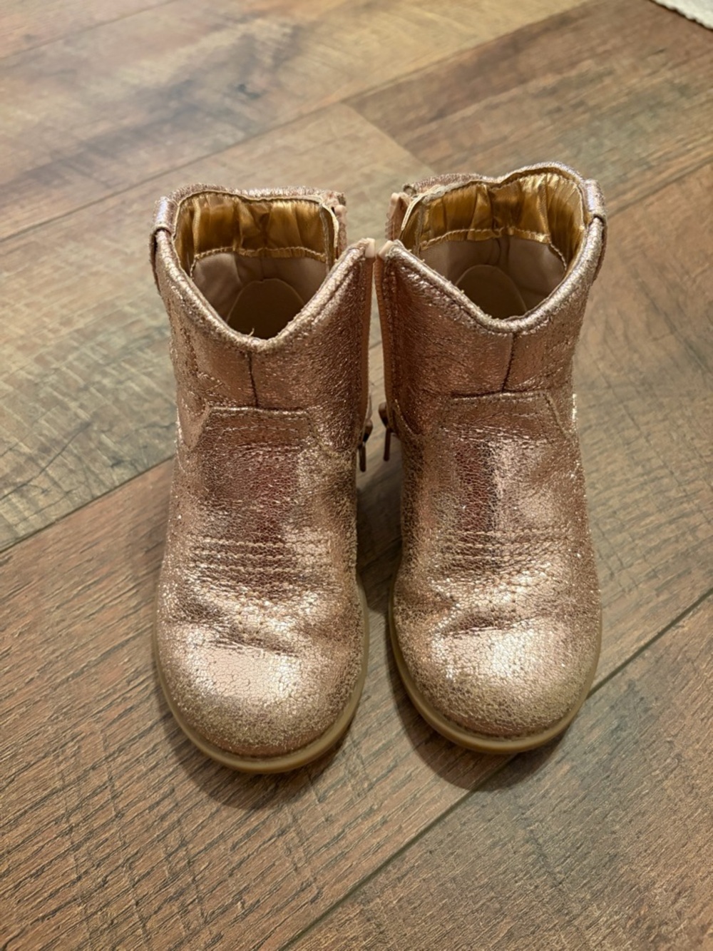 Rose Gold Sparkle boots